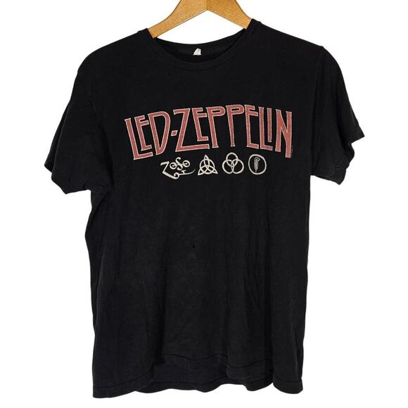 Led Zeppelin Vintage Style Band Tee ZoSo 2011 Reprint Mens Metal Goth Grunge - Picture 1 of 6